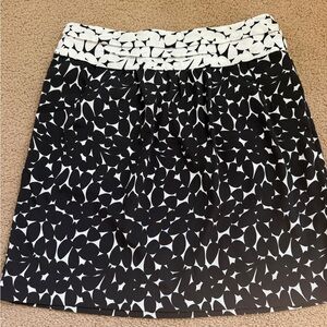 New York & Company Black and White A-Line Skirt
